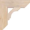 3 1/2"W x 14"D x 14"H Olympic Slat Smooth Bracket, Douglas Fir view 3