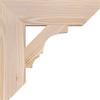 3 1/2"W x 14"D x 14"H Balboa Slat Smooth Bracket, Douglas Fir view 3