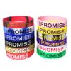 (12-Pack) I Promise Bracelets Motivational Quote Silicone Wristbands Rubber Basketball Inspirational Gifts and Party Favors view 4