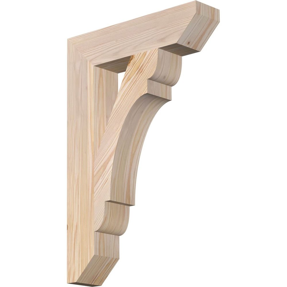 3 1/2"W x 16"D x 24"H Olympic Slat Smooth Bracket, Douglas Fir