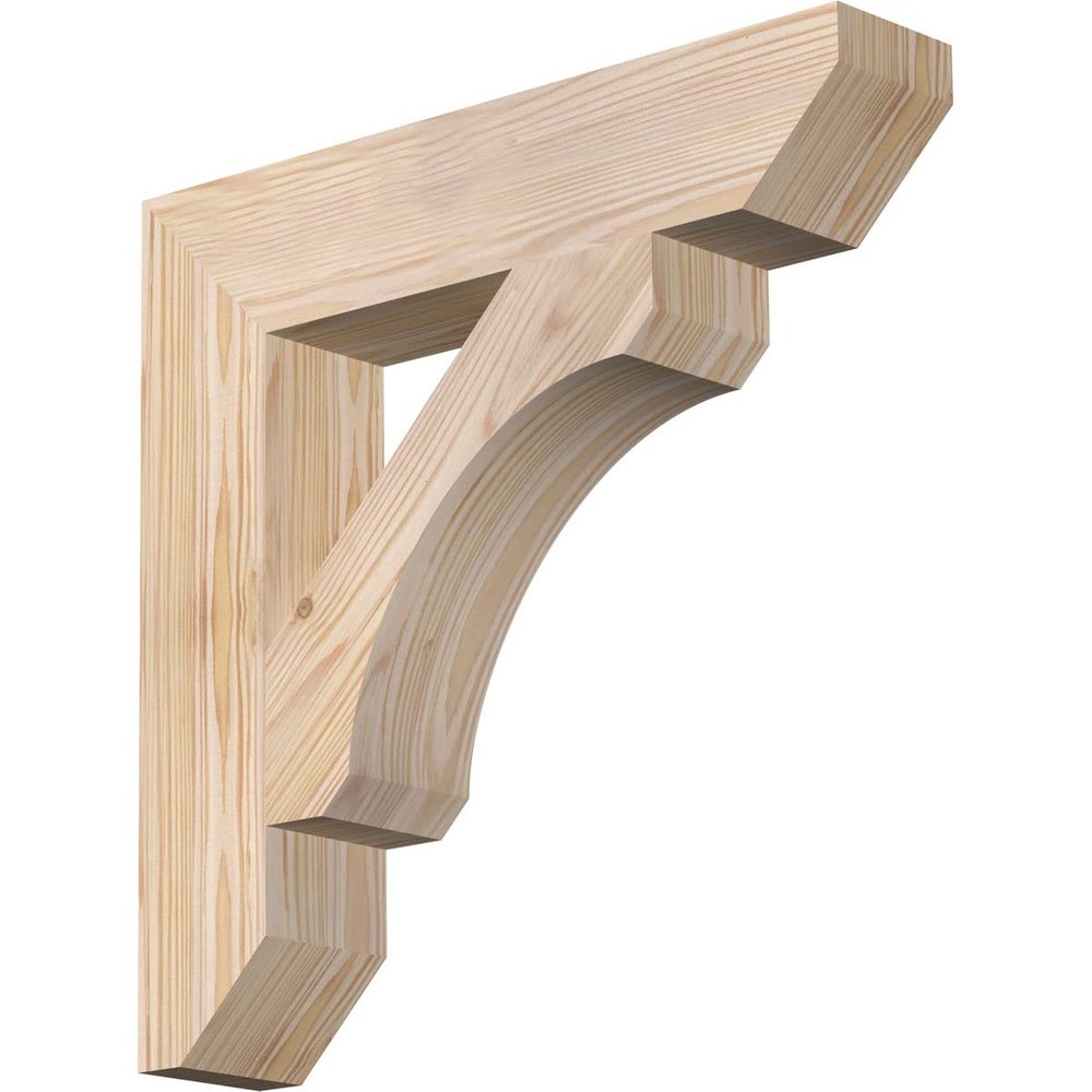 3 1/2"W x 18"D x 18"H Legacy Slat Smooth Bracket, Douglas Fir
