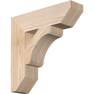 3 1/2"W x 14"D x 14"H Legacy Slat Smooth Bracket, Douglas Fir