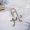 Bard's Small Antique Gold-toned Wrought Iron Easel, 6" H x 5.5" W x 4" D (For 6" - 8.5" Plates), Pack of 4 view 2