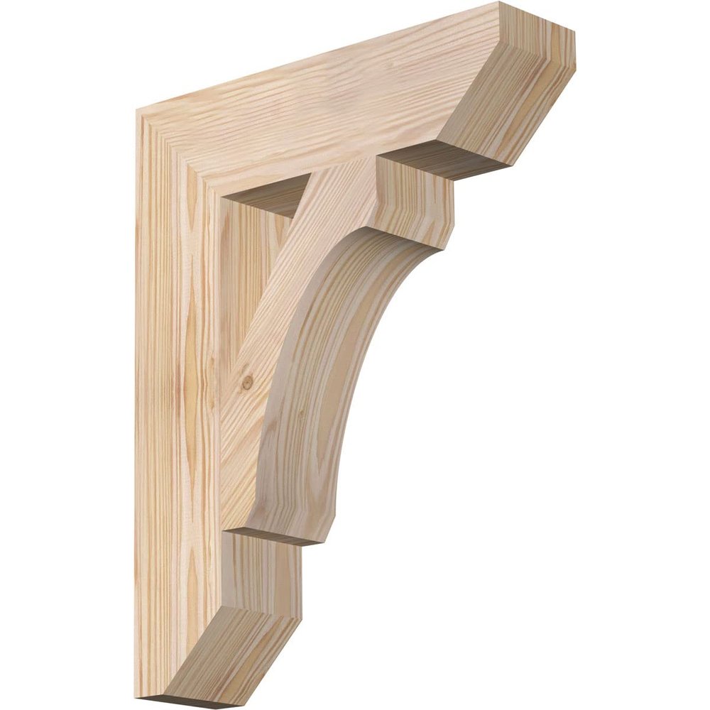 3 1/2"W x 14"D x 18"H Legacy Slat Smooth Bracket, Douglas Fir