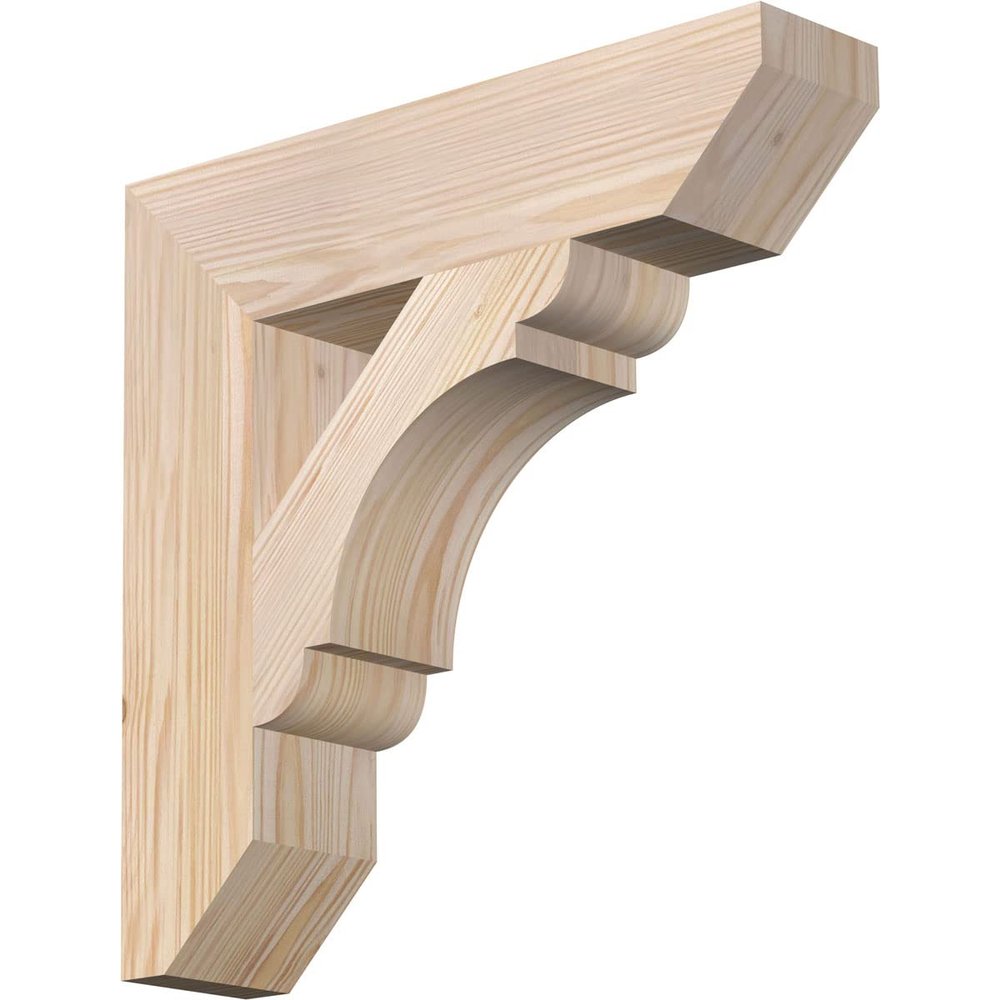 3 1/2"W x 16"D x 16"H Olympic Slat Smooth Bracket, Douglas Fir