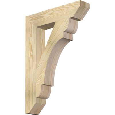 4"W x 20"D x 28"H Olympic Slat Rough Sawn Bracket, Douglas Fir