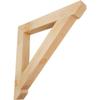 6"W x 48"D x 48"H Traditional Slat Rough Sawn Bracket, Douglas Fir view 1