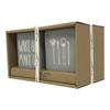 Rae Dunn Set of 2 Ceramic Brush Cup Holders, Grey (Wake Up/Make Up) view 3
