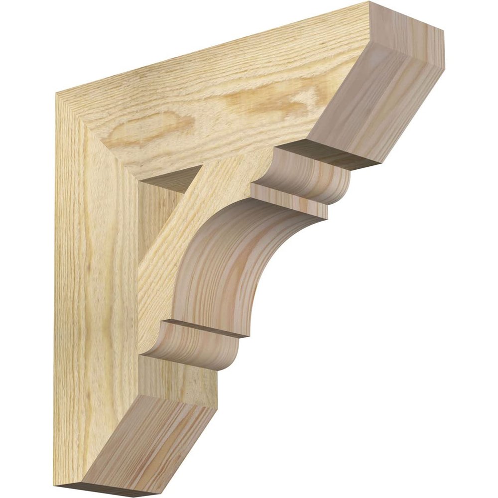 4"W x 14"D x 14"H Olympic Slat Rough Sawn Bracket, Douglas Fir