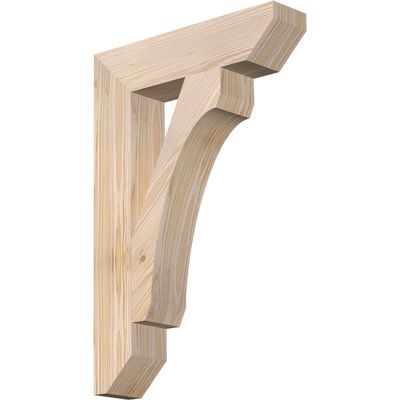 3 1/2"W x 16"D x 24"H Legacy Slat Smooth Bracket, Douglas Fir