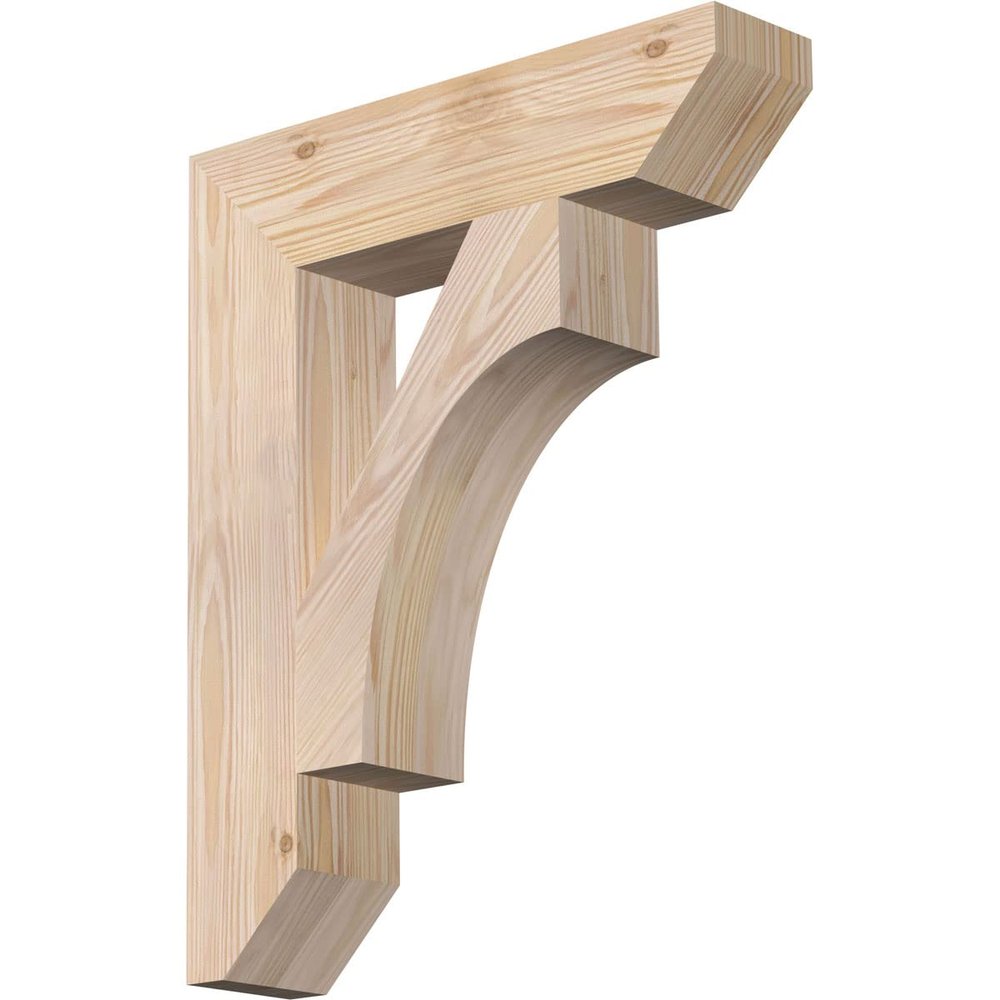 3 1/2"W x 16"D x 20"H Westlake Slat Smooth Bracket, Douglas Fir