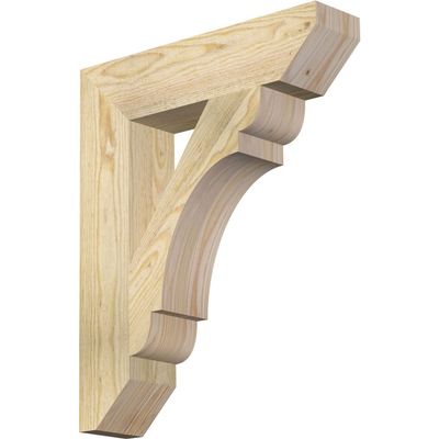 4"W x 18"D x 22"H Olympic Slat Rough Sawn Bracket, Douglas Fir