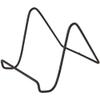 Bard's Vinyl Covered Black Wire Easel Stand, 6" H x 5.5" W x 8" D, Pack of 12 view 1