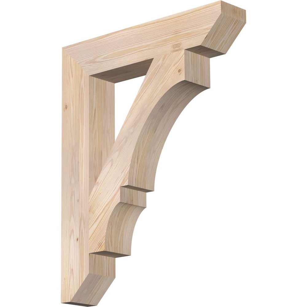 5 1/2"W x 30"D x 38"H Balboa Slat Smooth Bracket, Douglas Fir