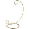 Bard's Scroll Gold-toned Ornament Stand, Medium, 9" H x 5" W x 5" D, Pack of 12 view 1