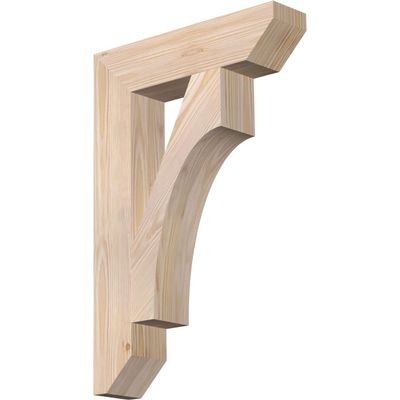 3 1/2"W x 16"D x 24"H Westlake Slat Smooth Bracket, Douglas Fir