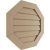 Ekena Millwork GVUROC12X12DSMPR Timberthane Rustic Smooth Octagonal Faux Wood Non-Functional, Primed Tan Urethane Gable Vents, 12"W x 12"H, Primed view 2