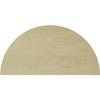 Ekena Millwork GVURHR24X12DSMPR Timberthane Rustic Smooth Half Round Faux Wood Non-Functional, Primed Tan Urethane Gable Vents, 24"W x 12"H, Primed view 4