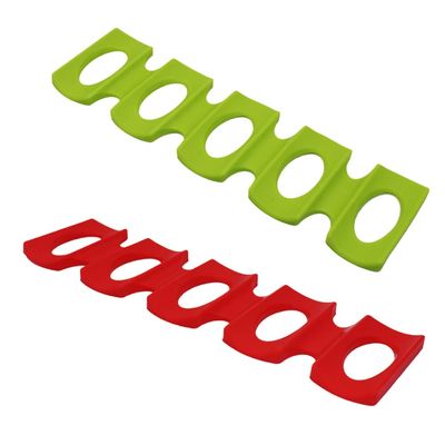 2PCS Fridge Can Storage, Silicone Wine Bottle Holder Can Stacker Portable Kitchen Shelfs Pads Milk Drink Food Saving Space Storage Rack