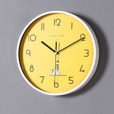 BcofoA Wall Clock,Silent Non-Ticking Cartoon Wall Clock, Childrens Room, Living Room Wall Clock, Home Personality, Creative Fashion Clock, no Punching, Silent and Silence.
