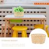 VOSAREA 2pcs Food Storage Stylish Home Use Woven Containers for Fruits and Snacks for Kitchen Organization and Decor view 3