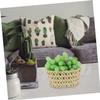 VOSAREA 2pcs Food Storage Stylish Home Use Woven Containers for Fruits and Snacks for Kitchen Organization and Decor view 4
