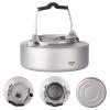 ATiAP Titanium Kettle Coffee Tea Pot 0.6L/ 1L with Mesh Bag Portable for Outdoor Camping (Ta9081-0.6L) view 3