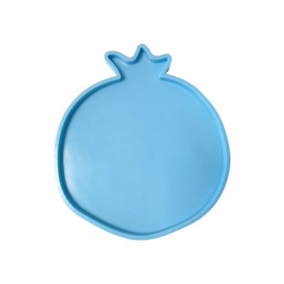 FEITIANWUGONG Pomegranate Geode Coaster Agate Epoxy Resin Mold Handmade Cup Mat Mug Pad Silicone Mould DIY Crafts Home Decorations Casting ToolsSilver