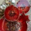 FEITIANWUGONG Pomegranate Geode Coaster Agate Epoxy Resin Mold Handmade Cup Mat Mug Pad Silicone Mould DIY Crafts Home Decorations Casting ToolsSilver view 2