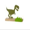 CribMATE Wall Shelf Kids Dino Nursery Decor Shelves Floating Bookshelf Wood Toy Display Organizer Green DS001 0 view 1