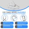30 Pcs 304 Stainless Steel Short Tail Hanger Clip with Hook, Durable Hanging ClipsHeavy Duty Multifunctional Hangers Use for Display Storage Items view 3