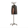 THRONKENGER Industrial Coat Rack, Metal Pipe Coat Rack Stand Freestanding with 6 Hooks, Heavy Duty Coat Tree Sturdy Coat Racks for Entryway, Hallway, Bedroom (Vintage gold) view 1