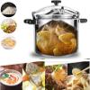 5L small family kitchen pressure cooker,mini pressure cookers,multiple safety protection high-speed cooker,explosion-proof safety relief valve,suitable for family picnics,etc.,open flame,gas use view 2