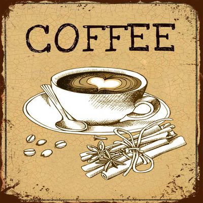 Sokomurg Retro Vintage Funny 12"x16"Indoor Coffee Metal Aluminum Sign Garage Kitchen Decor Bar Pub Club Cafe Home Restaurant Wall Decor Art Sign Post Gifts for man