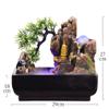 YKHB Tabletop Fountain Tabletop Fountain 18.51 Inches High Resin Rockery Desktop Fountain Rocky Water Fountain Bonsai Home Decoration with Sprayer Best Gift view 2