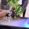 YKHB Tabletop Fountain Tabletop Fountain 18.51 Inches High Resin Rockery Desktop Fountain Rocky Water Fountain Bonsai Home Decoration with Sprayer Best Gift view 3