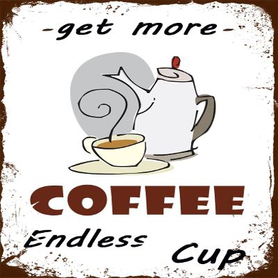 Sokomurg Retro Vintage Funny 12"x16"Indoor Coffee Metal Aluminum Sign Garage Kitchen Decor Bar Pub Club Cafe Home Restaurant Wall Decor Art Sign Post Gifts for man