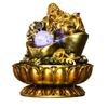 YKHB Tabletop Fountain Tabletop Fountain Resin Buddha Statue Desktop Fountain Feng Shui Ball Tabletop Fountain Zen Meditation Ornaments Best Gift (Color : A) view 1
