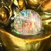 YKHB Tabletop Fountain Tabletop Fountain Resin Buddha Statue Desktop Fountain Feng Shui Ball Tabletop Fountain Zen Meditation Ornaments Best Gift (Color : A) view 4