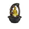 YKHB Tabletop Fountain Tabletop FountainResin Craft Buddha Desktop Fountain Lucky Statue Indoor Fountain Meditating Decoration 11.03 Inches Best Gift view 1