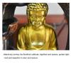 YKHB Tabletop Fountain Tabletop FountainResin Craft Buddha Desktop Fountain Lucky Statue Indoor Fountain Meditating Decoration 11.03 Inches Best Gift view 3