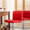 Adjustable Bar Stools, Modern PU Leather Adjustable Swivel Barstools, Armless Hydraulic Kitchen Counter Bar Stool Height Chairs with Back, Set of 2/4 (2, Red) view 2