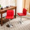 Adjustable Bar Stools, Modern PU Leather Adjustable Swivel Barstools, Armless Hydraulic Kitchen Counter Bar Stool Height Chairs with Back, Set of 2/4 (2, Red) view 3