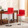 Adjustable Bar Stools, Modern PU Leather Adjustable Swivel Barstools, Armless Hydraulic Kitchen Counter Bar Stool Height Chairs with Back, Set of 2/4 (2, Red) view 4