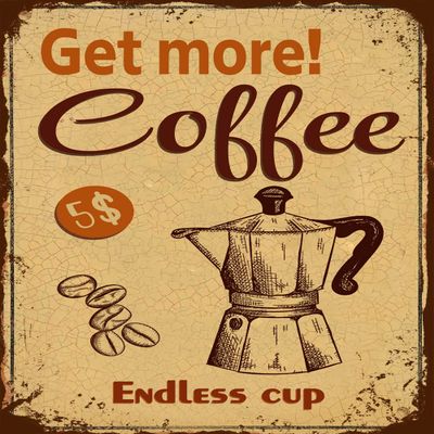 Sokomurg Retro Vintage Funny 12"x16"Indoor Coffee Metal Aluminum Sign Garage Kitchen Decor Bar Pub Club Cafe Home Restaurant Wall Decor Art Sign Post Gifts for man