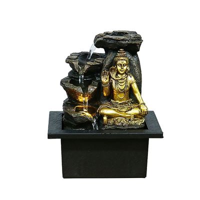 YKHB Tabletop Fountain Desktop Fountain Resin Tabletop Fountains Desktop Indoor Fountain for Home Living Room Office Decoration Gifts Best Gift (Color : B)