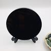 ZTBH Natural Meditation Crystal 1pcs Natural Obsidian Mirror, Round Home Decoration Crystal Stone (Size : 8cm) view 3