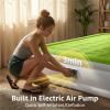 YENING Queen Size Air Mattress with Built in Pump Raised Inflatable Bed Heavy Duty Blow up Matressith Airbed 18 Inch Tall view 2