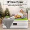 YENING Queen Size Air Mattress with Built in Pump Raised Inflatable Bed Heavy Duty Blow up Matressith Airbed 18 Inch Tall view 4