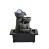 YKHB Tabletop Fountain Tabletop Fountain Resin Indoor Fountain Modern Simple Flowing Water Fountain Creative Lucky Desktop Small Ornaments Best Gift (Color : A) view 1